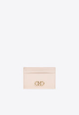 Ferragamo Gancini Grained Leather Cardholder Pink 220007 201 787034-BALLET