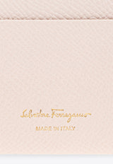 Ferragamo Gancini Grained Leather Cardholder Pink 220007 201 787034-BALLET