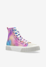 Airbrush Canvas High-Top Sneakers