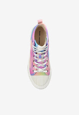 Airbrush Canvas High-Top Sneakers