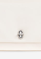 Marc Jacobs Large Dual Shoulder Bag in Smooth Leather Cream 2F4HSH011H04 0-123