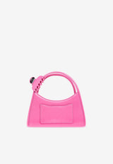 Glam Claw Clip Leather Crossbody Bag