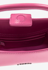 Glam Claw Clip Leather Crossbody Bag