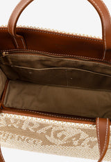 Medium Jacquard Canvas Tote Bag
