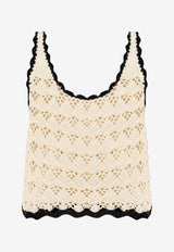 Rhiannon Crochet Knit Tank Top
