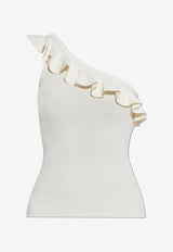 One-Shoulder Ruffled Top