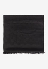 Wool and Silk Jacquard Scarf