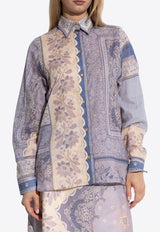 Lucky Bandana Print Relaxed Shirt