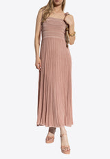 Lucky Metallic Tie Maxi Dress