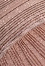 Lucky Metallic Tie Maxi Dress