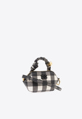 Nano Bou Gingham Top Handle Bag