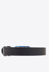 Double Gancini Leather Bracelet