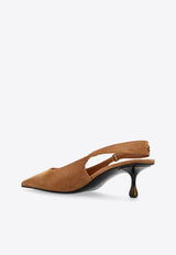 Amel 50 Suede Slingback Pumps
