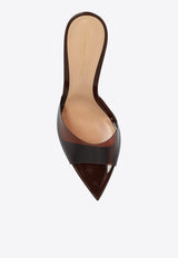 Gianvito Rossi Elle 85 Pointed-Toe Plexi Sandals Brown G11050 85RIC-GSVBROB