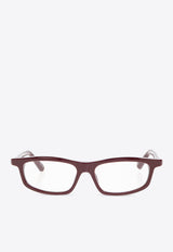 Jacquemus Rectangular-Framed Optical Glasses Transparent JAC124 0-C2OPT