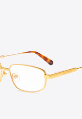 Jacquemus Rectangular-Framed Optical Glasses Transparent JAC116 0-C3OPT