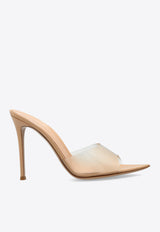 Gianvito Rossi Elle 105 Pointed-Toe Plexi Sandals Beige G11900 15RIC-GSVNUNU