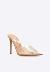 Gianvito Rossi Elle 105 Pointed-Toe Plexi Sandals Beige G11900 15RIC-GSVNUNU