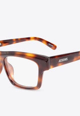 Jacquemus Square Optical Glasses Transparent JAC104 0-C4OPT