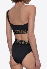 Greca Border One-Shoulder Bikini Top