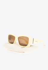 Jacquemus Croisière Square Sunglasses Brown JAC60 0-C6SUN