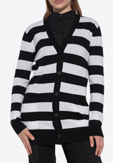 Fiemme Striped Wool Cardigan