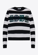 Max Mara Viterbo Striped Wool Sweater VITERBO 2521366091-007