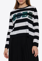 Max Mara Viterbo Striped Wool Sweater VITERBO 2521366091-007