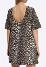 Leopard Print Mini Dress