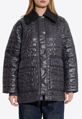 Shiny Quilted Jacket