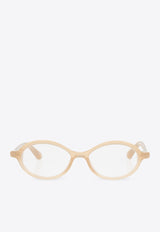 Jacquemus Oval-Framed Optical Glasses Transparent JAC123 0-C3OPT