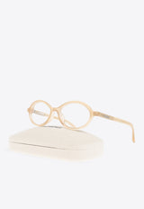 Jacquemus Oval-Framed Optical Glasses Transparent JAC123 0-C3OPT
