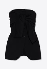 Max Mara Veruska Blazer-Inspired Bustier Top VERUSKA 2521166031-004