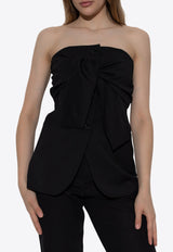 Max Mara Veruska Blazer-Inspired Bustier Top VERUSKA 2521166031-004