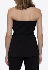 Max Mara Veruska Blazer-Inspired Bustier Top VERUSKA 2521166031-004