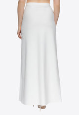 Vernice Logo Flared Maxi Skirt
