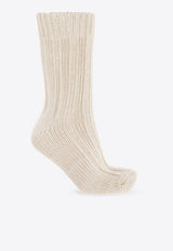 Chunky-Knit Twist Socks