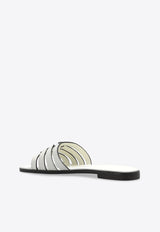 Ines Leather Flat Sandals