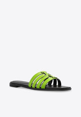 Ines Leather Flat Sandals