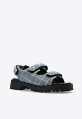 Quilted Denim Sunny Sandals