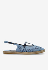 Amiee Denim Slingback Flats