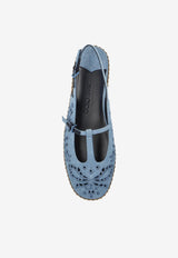 Amiee Denim Slingback Flats