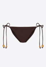 Bead-Embellished Bikini Bottom