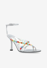 Blanche 90 Metallic Leather Sandals