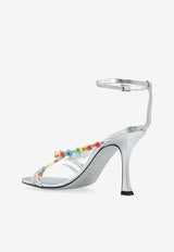 Blanche 90 Metallic Leather Sandals