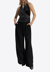 Crystal Embellished Halterneck Top