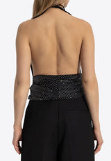 Crystal Embellished Halterneck Top