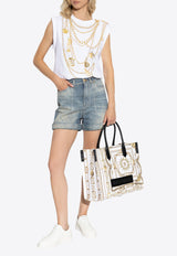 Balmain Trompe-L'œil-Style Collier-Print Top