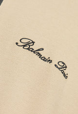 Balmain Signature Logo Polo T-shirt