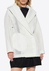 Max Mara Diorama Double-Breasted Mesh Coat
